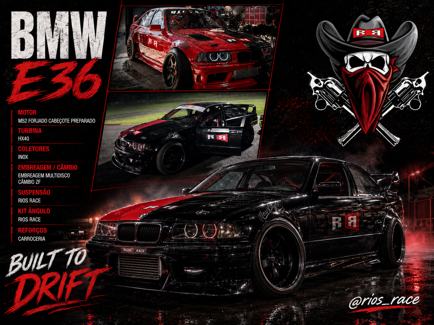 BMW E36 Caveira - Rios Race