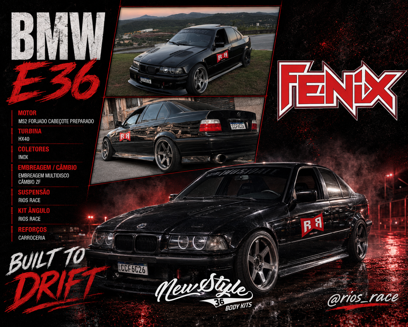 BMW E36 Fênix - Rios Race