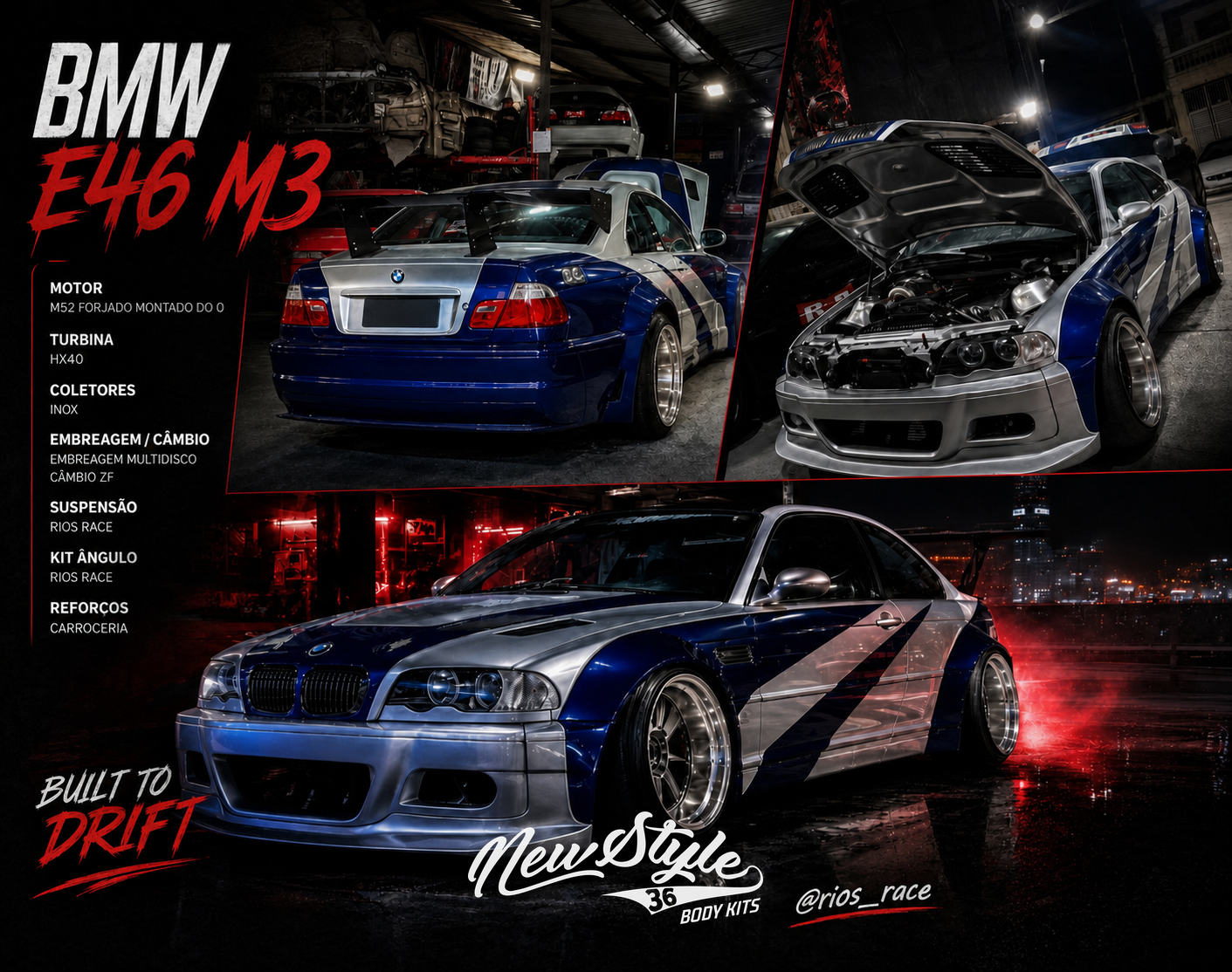 BMW E46 M3 Most Wanted - Rios Race
